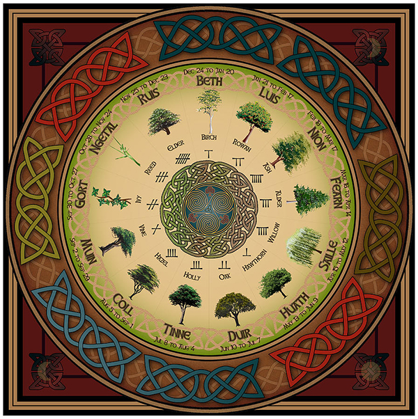 Celtic Tree Calendar ชื่อเดือนทั้ง 13 ในปฏิทินชาวเคลท์
